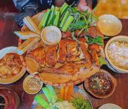 ảnh chụp màn hình bài đánh giá về gà nướng tửu lầu đà lạt