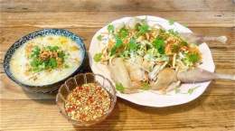 ảnh chụp màn hình cháo thanh long,gỏi gà/ăn quá đã ngọc danh nguyễn