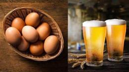 ảnh chụp màn hình dưỡng da bằng bia và trứng gà