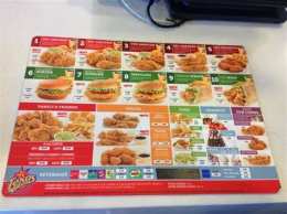 ảnh chụp màn hình gà texas đà nẵng menu