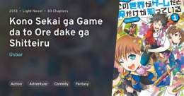 ảnh chụp màn hình kono sekai ga game da to ore dake ga shitteiru