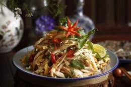 ảnh chụp màn hình nộm bưởi da xanh bến tre gà xé