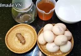 ảnh chụp màn hình trứng gà ngâm rượu làm đẹp da