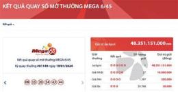 ảnh chụp màn hình vietlott kết quả mega 6/45 gần đây