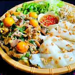 bánh căn đà lạt và bánh ướt lòng gà