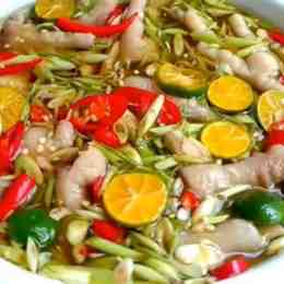 cách làm chân gà sả tắc đậm đà