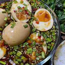 cách làm trứng gà ngâm chanh chữa dạ dày