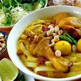 cách nấu mì quảng gà đã