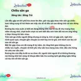 chiều trên sân ga anh đã mang con tim hành lý
