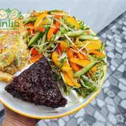 cơm gạo lứt đậu đen
