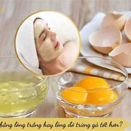 đắp mặt nạ trắng da bằng trứng gà