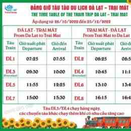ga đà lạt giờ chạy