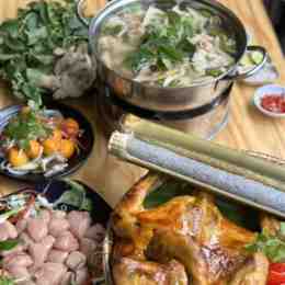 gà nướng cơm lam - lẩu gà tư béo đà lạt