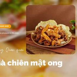 gà sốt mật ong tỏi hấp dẫn