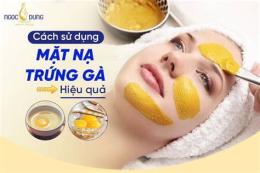 giao diện app đắp mặt nạ trắng da bằng trứng gà