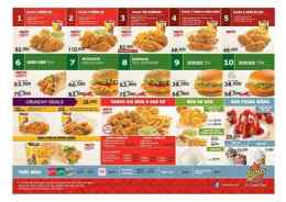 giao diện app gà texas đà nẵng menu