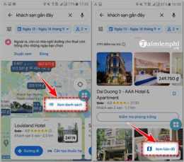 giao diện app khach san gan ga da nang
