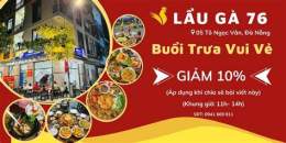 giao diện app lẩu gà 76 đà nẵng