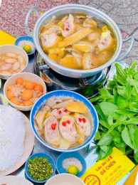 giao diện app lẩu gà lá é dã chiến gò vấp