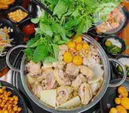 giao diện app lẩu gà lá é tao ngộ 2 đà lạt