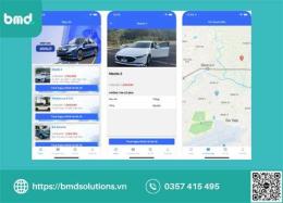 giao diện app thuê xe ga đà lạt