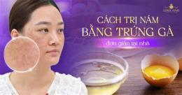 giao diện app trị nám da mặt bằng trứng gà