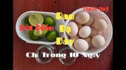 giao diện app trứng gà ngâm chanh chữa đau dạ dày