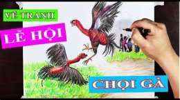 giao diện app vẽ lễ hội đá gà