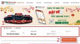 giao diện app vé vào ga đà lạt