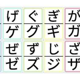 hiragana dakuten chart ga za da ba pa
