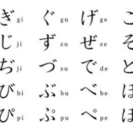 hiragana ga za da ba pa