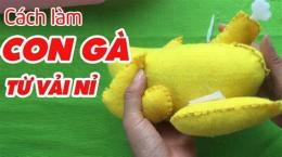 hướng dẫn sử dụng con gà bằng vải dạ
