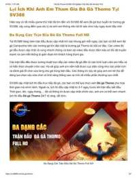 hướng dẫn sử dụng đá gà thomo ngày 6/7/2023