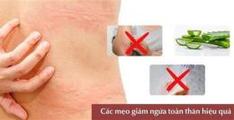 hướng dẫn sử dụng da nổi da gà ngứa