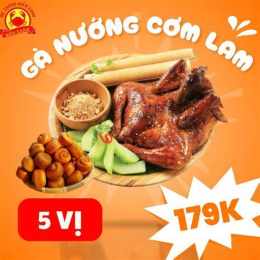 hướng dẫn sử dụng gà nướng cơm lam bếp lửa hồng đà lạt