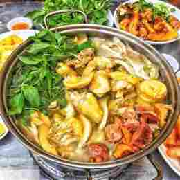 hướng dẫn sử dụng lẩu gà chanh hỏi đà lạt