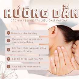 hướng dẫn sử dụng massage gáy giảm đau đầu