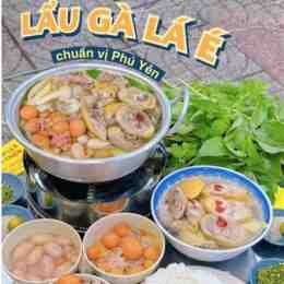 lẩu gà lá é dã chiến thực đơn