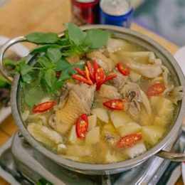 lẩu gà lá é đà lạt ngon