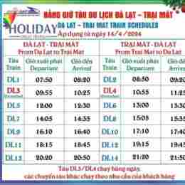lịch chạy ga xe lửa đà lạt