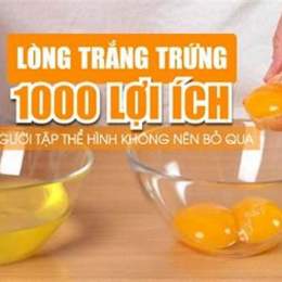 lòng trắng trứng gà có tác dụng gì cho da mặt