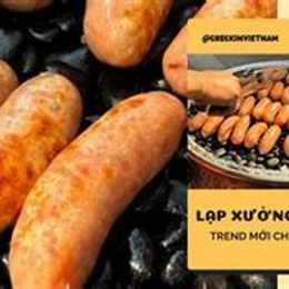 máy lạp xưởng nướng đá bằng gà