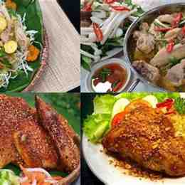 món ngon với thịt gà đã luộc