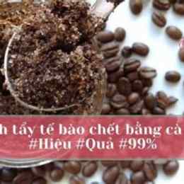 tẩy da chết bằng bã cà phê và trứng gà