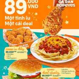 thực đơn của gà rán popeyes đà nẵng