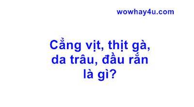 tính năng nổi bật cẳng vịt, thịt gà, da trâu, đầu rắn