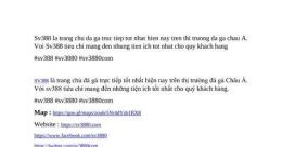 tính năng nổi bật da ga truc tiep sv388
