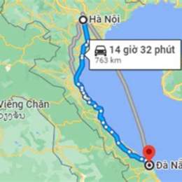 từ ga hà nội đến ga đà nẵng bao nhiêu km