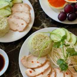 ức gà luộc ít dầu